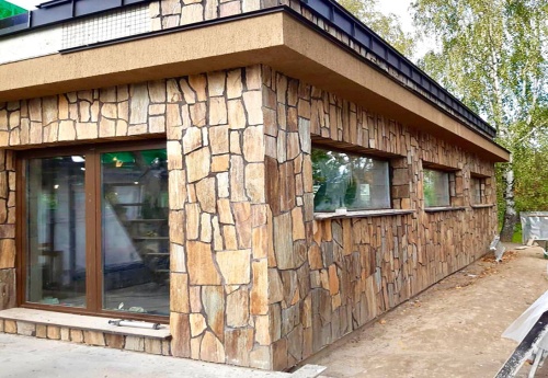 Плитняк кора дерева для фасада купить в Перми