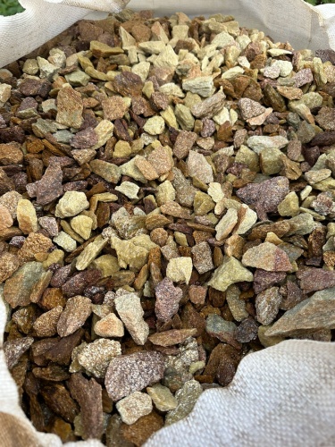 Златолит персиковый декоративная каменная крошка купить в Перми