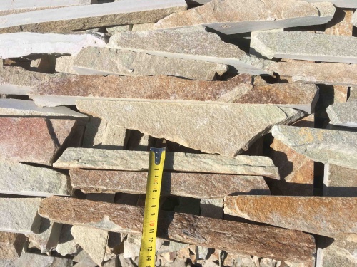 Горбушка златолит золотистый для облицовки купить в Перми