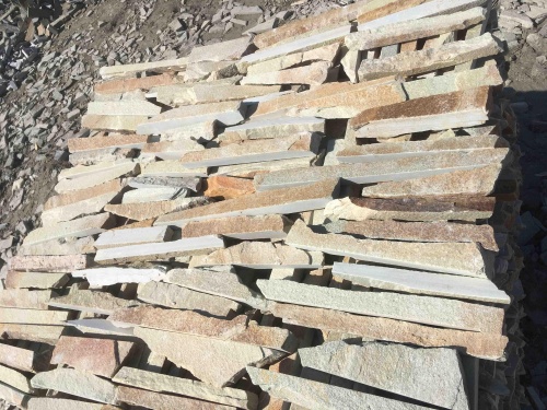 Горбушка златолит золотистый для облицовки купить в Перми