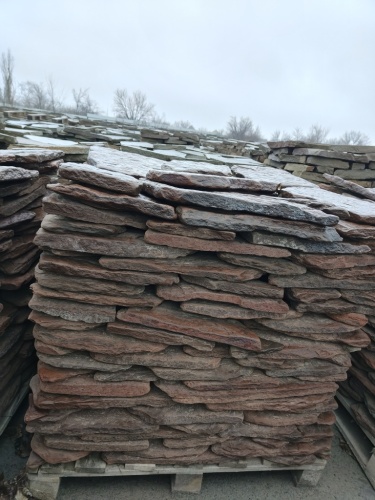 купить красный песчаник галтованный