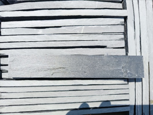 Плитка чёрная из натурального камня фасадная 30 см * 5 см, толщина 7 мм -30 мм купить в Перми