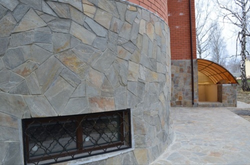 Плитняк златолит Уральский  для фасада купить в Перми